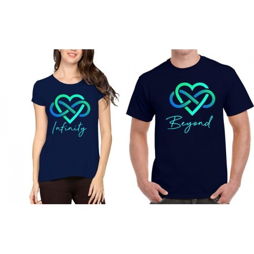 Beyond Infinity Couple Graphic Printed T-shirt