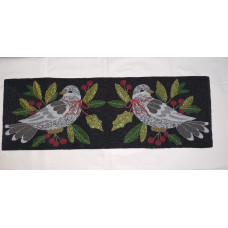 Birds Placemats, Multicolor Spring Placemats, Handmade Table Mats , Beaded Designer Table Mats 12x15 Inches