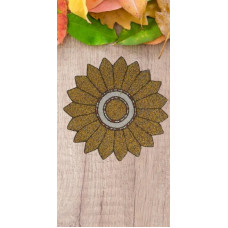 Sunflower Table Mat, Handmade Beads Table Mat, Floral Spring Table Mat 14x14 Inches 
