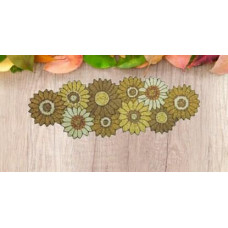 Sunflower Table Runner, Handmade Beads Table Runner, Floral Spring Table Runner 13x36 Inches
