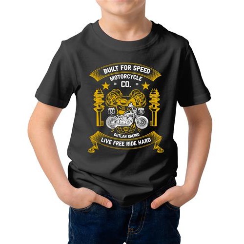 Built For Speed Live Free Ride Hard Graphic Printed T-shirt