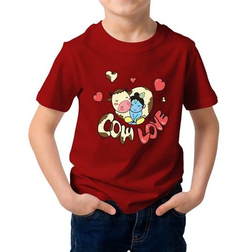 Cow Love Graphic Printed T-shirt