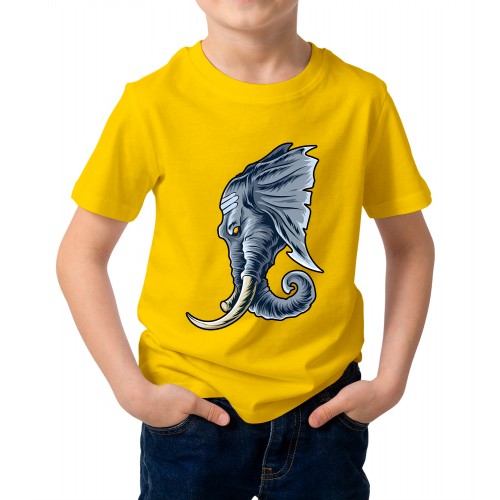 Kid's Elephant art Graphic Printed T-shirt