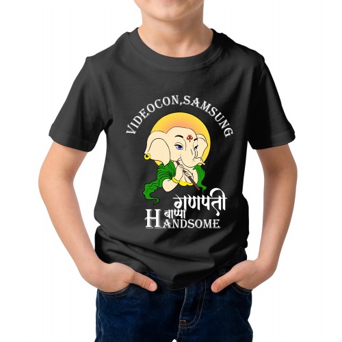 Kid's Ganpati Bappa Handsome Graphic Printed T-shirt