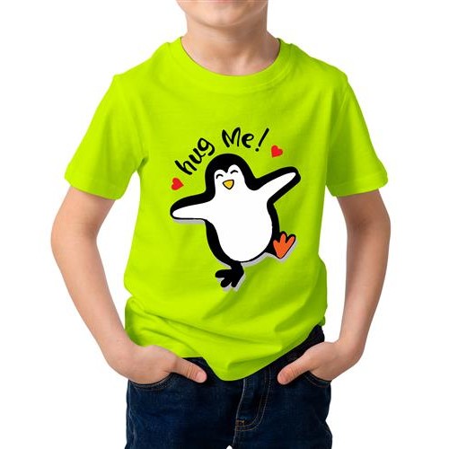 Hug Me Penguin Graphic Printed T-shirt
