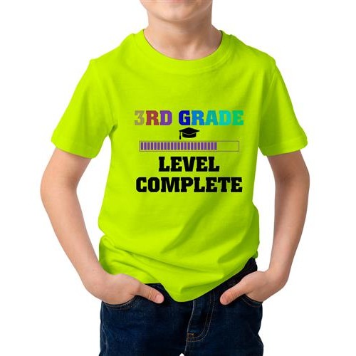 3rd Grade Level Complete Graphic Printed T-shirt