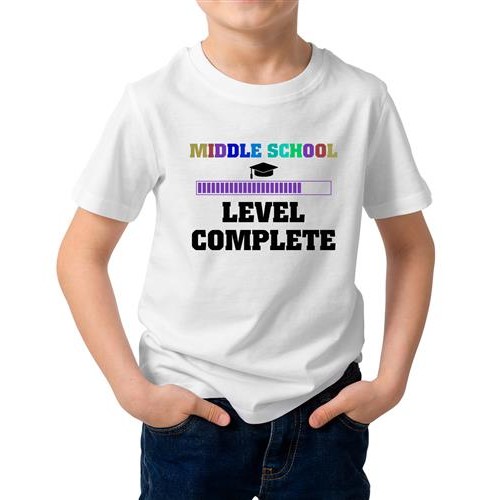 Middle School Level Complete Graphic Printed T-shirt