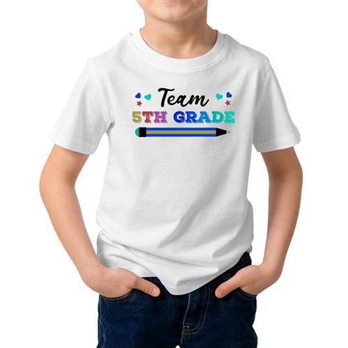 Team 5th Grade Graphic Printed T-shirt