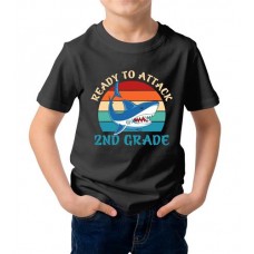 Ready To Attack 2nd Grade Graphic Printed T-shirt
