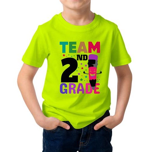 Team 2nd Grade Graphic Printed T-shirt