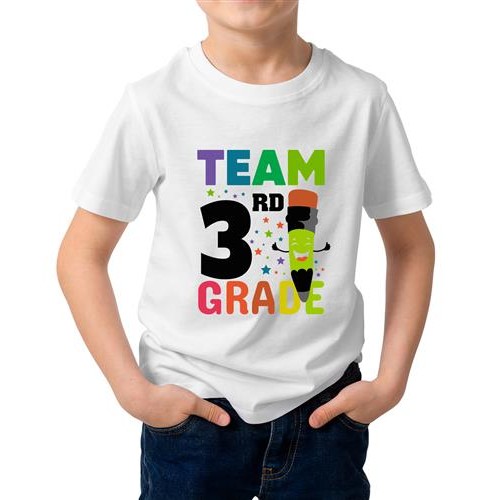 Team 3rd Grade Graphic Printed T-shirt