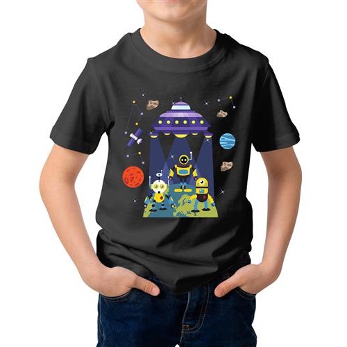 UFO Earth Graphic Printed T-shirt
