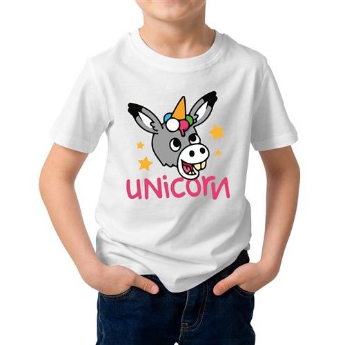 Unicorn Donkey Graphic Printed T-shirt