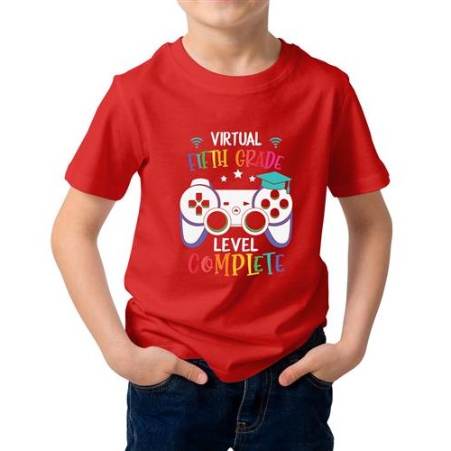 Virtual Fifth Grade Level Complete Graphic Printed T-shirt