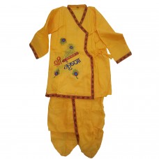 Kids Cotton Readymade Krishna Dress Dhoti Kurta - Krishna Design - 2