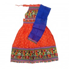 Kids Cotton Readymade Radha Dress Lehenga Choli - Radha Design - 1