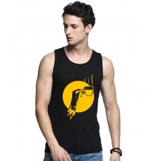 Hand With Coffee Graphic Printed Vests