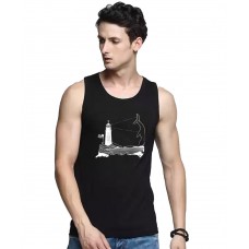 Lighthouse Fish Graphic Printed Vests