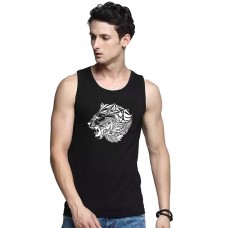Lion Face Graphic Printed Vests