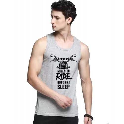 Miles To Ride Before Sleep Graphic Printed Vests