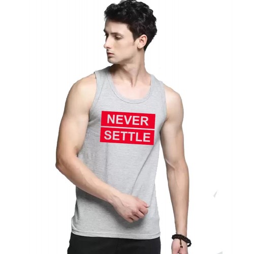 Never Settle Graphic Printed Vests