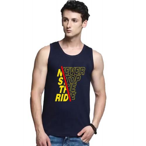Never Stop The Ride Graphic Printed Vests