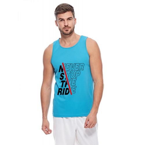 Never Stop The Ride Graphic Printed Vests