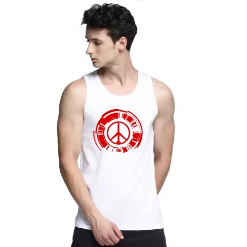 Peace Graphic Printed Vests