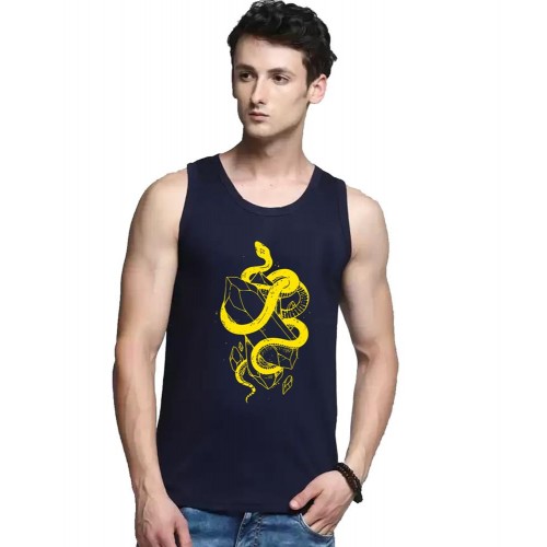 Snake Crystal Graphic Printed Vests