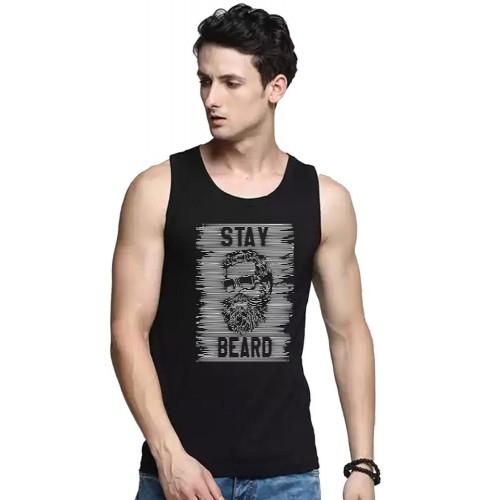 Stay Beard Graphic Printed Vests