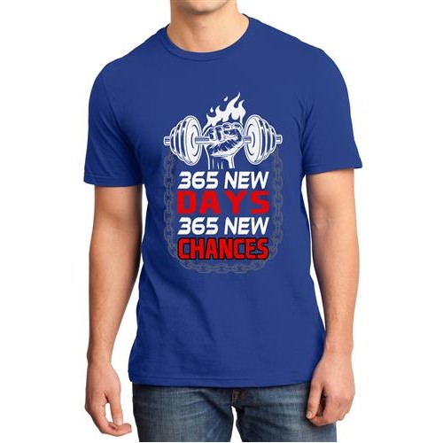 365 New Days 365 New Chances Graphic Printed T-shirt
