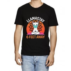 Men's 6 Feet Llamastay Graphic Printed T-shirt