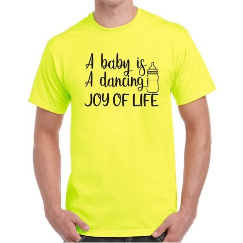 A Baby Is A Dancing Joy Of Life Graphic Printed T-shirt