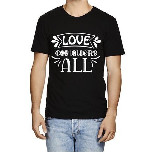 Men's All Love Conouers Graphic Printed T-shirt