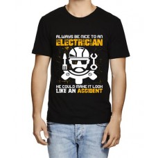 Men's Always Accident Nice Graphic Printed T-shirt