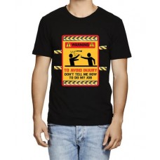 Men's Avoid Me My Job Graphic Printed T-shirt