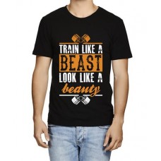 Men's Beast Beauty Look Graphic Printed T-shirt