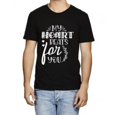 Men's Beats Heart Beats Graphic Printed T-shirt