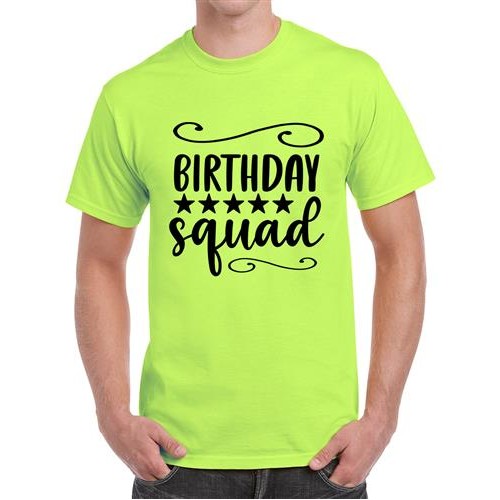 Birthday Squad Graphic Printed T-shirt