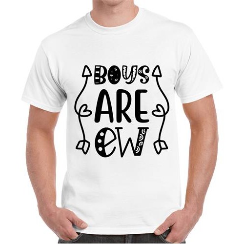 Men's Boys Are Ew Graphic Printed T-shirt