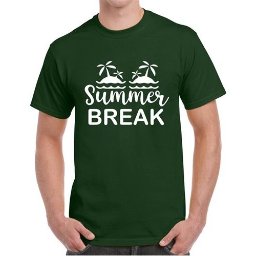 Men's Break Summer Graphic Printed T-shirt