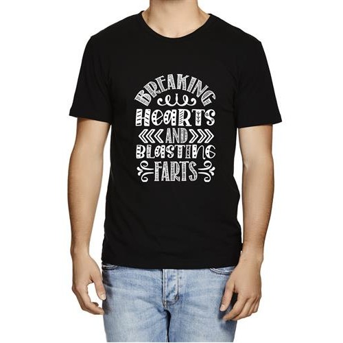 Men's Breaking Hearts Graphic Printed T-shirt