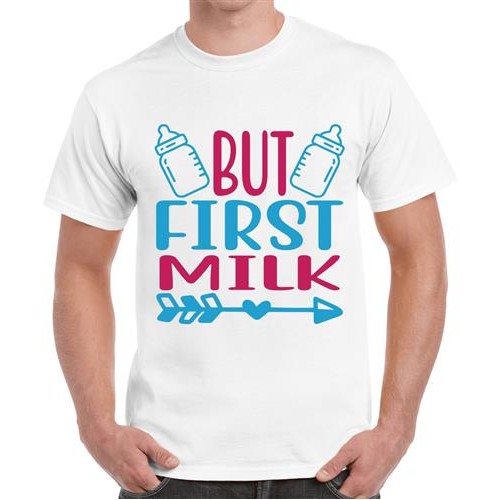 Men's But Milk First Graphic Printed T-shirt