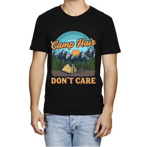Men's Camp Hair Care Graphic Printed T-shirt