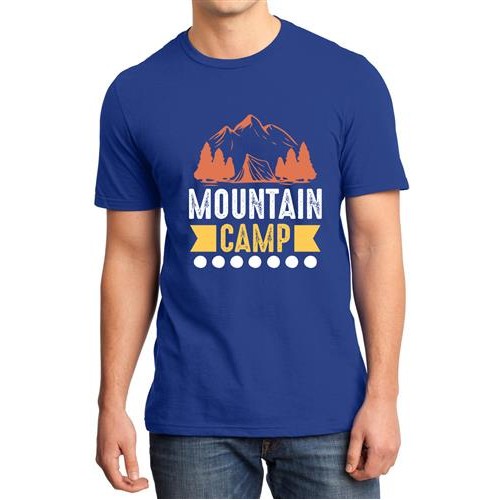 Men's Camp Mountain Graphic Printed T-shirt