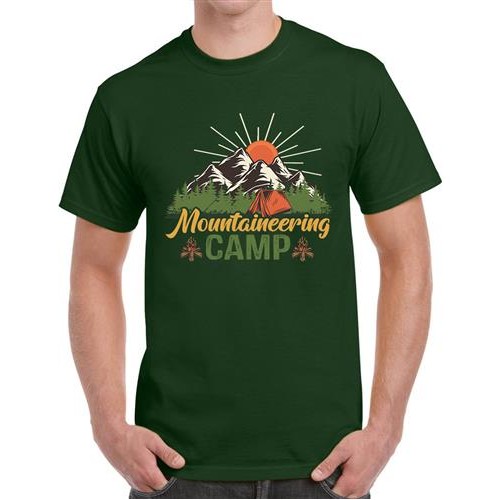 Men's Camp Mountaineering Graphic Printed T-shirt
