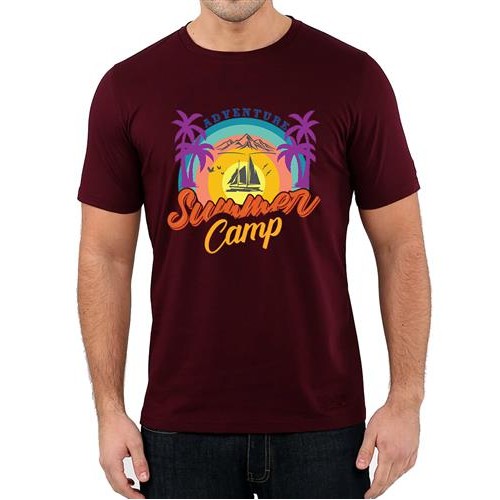 Men's Camp Ship Graphic Printed T-shirt