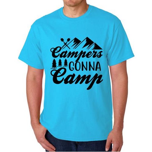 Men's Camper Gonna Camp Graphic Printed T-shirt