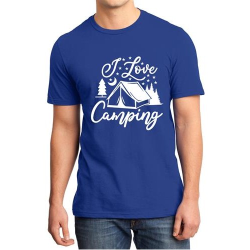 Men's Camping Love Graphic Printed T-shirt