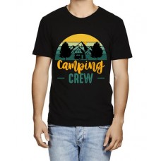 Camping Crew Graphic Printed T-shirt